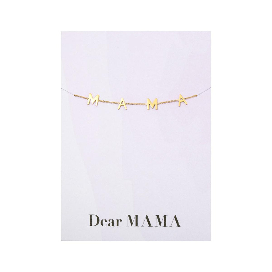 Mama armband goud