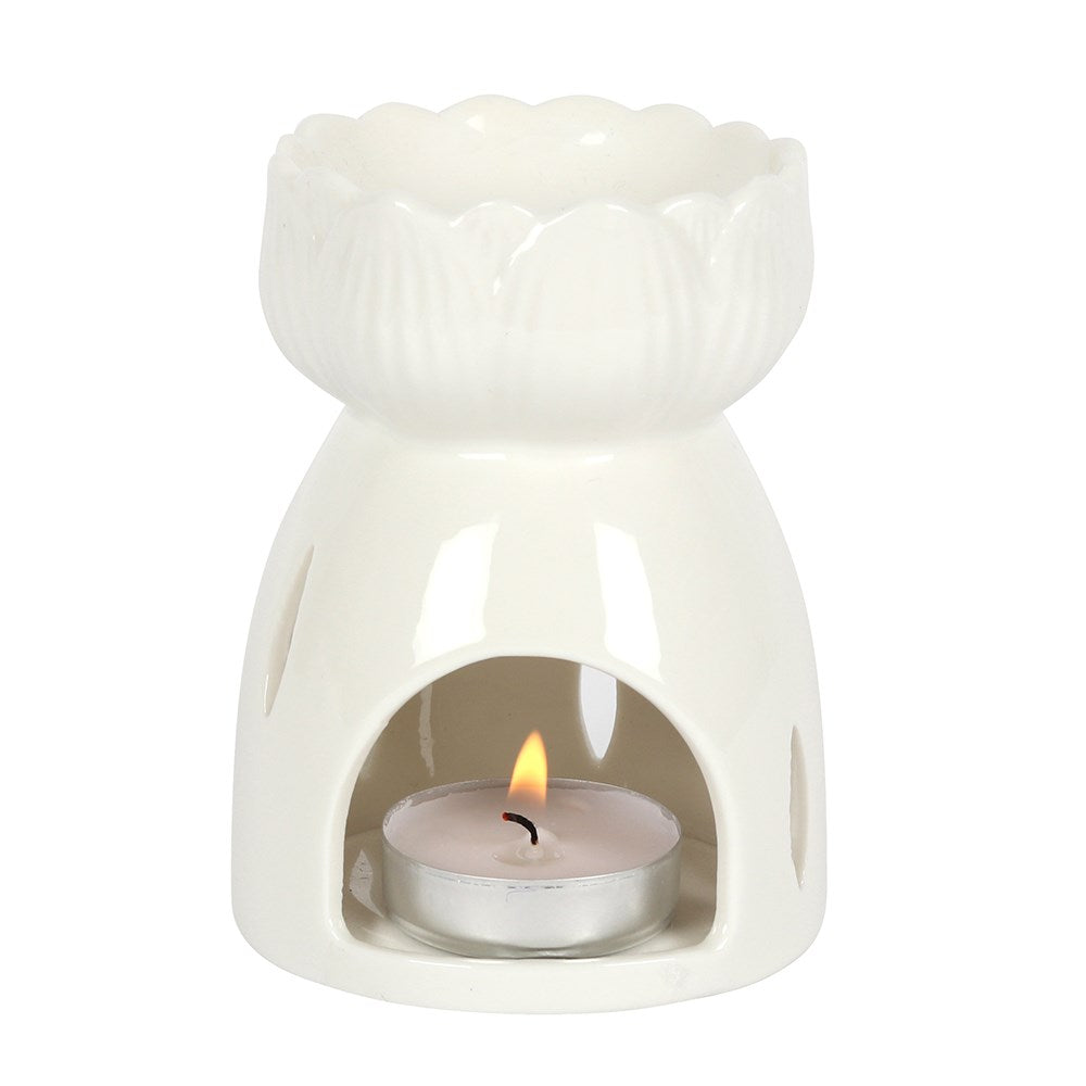 Witte lotus olie/wax brander