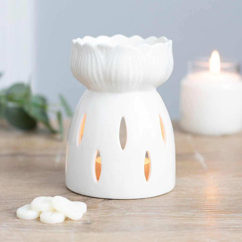Witte lotus olie/wax brander