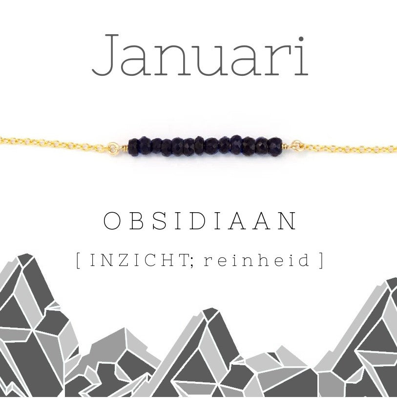 Januari birthstone armband