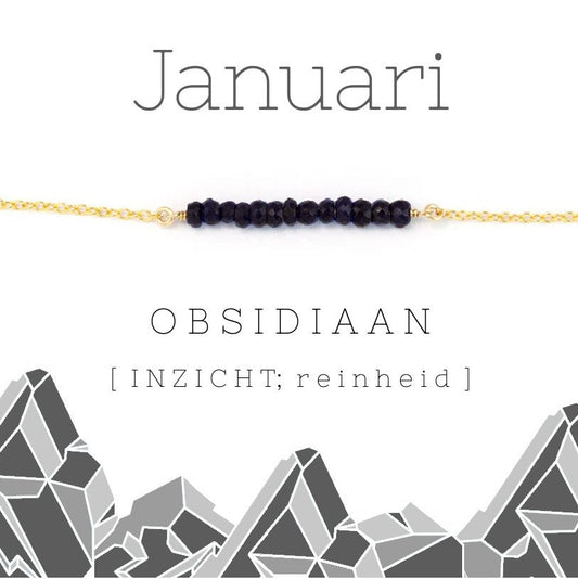 Januari birthstone armband