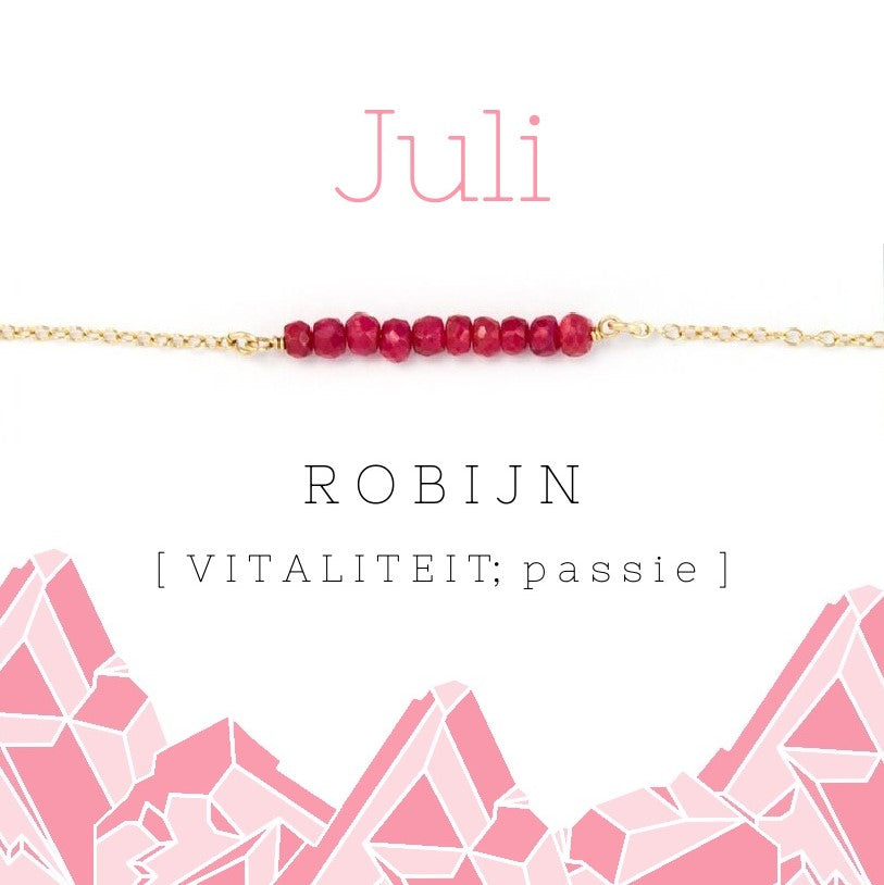 Juli birthstone armband