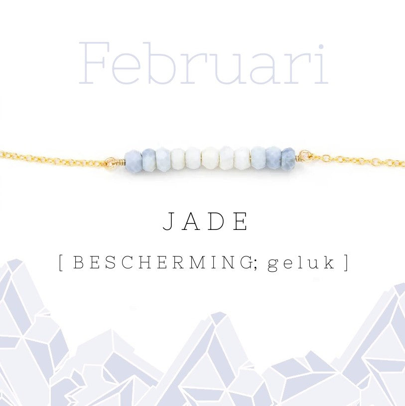 Februari birthstone armband