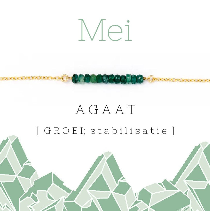 Mei birthstone armband