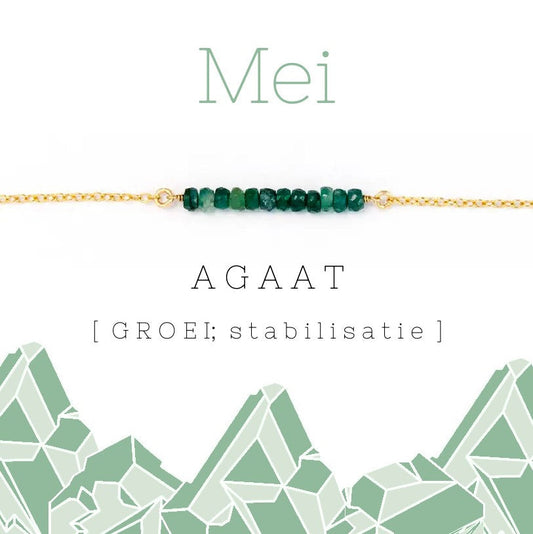 Mei birthstone armband