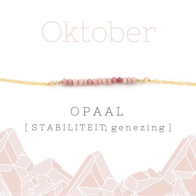 Oktober birthstone armband