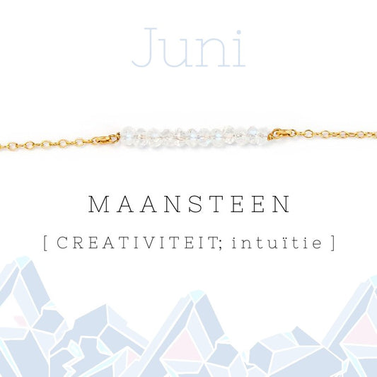 Juni birthstone ketting maansteen
