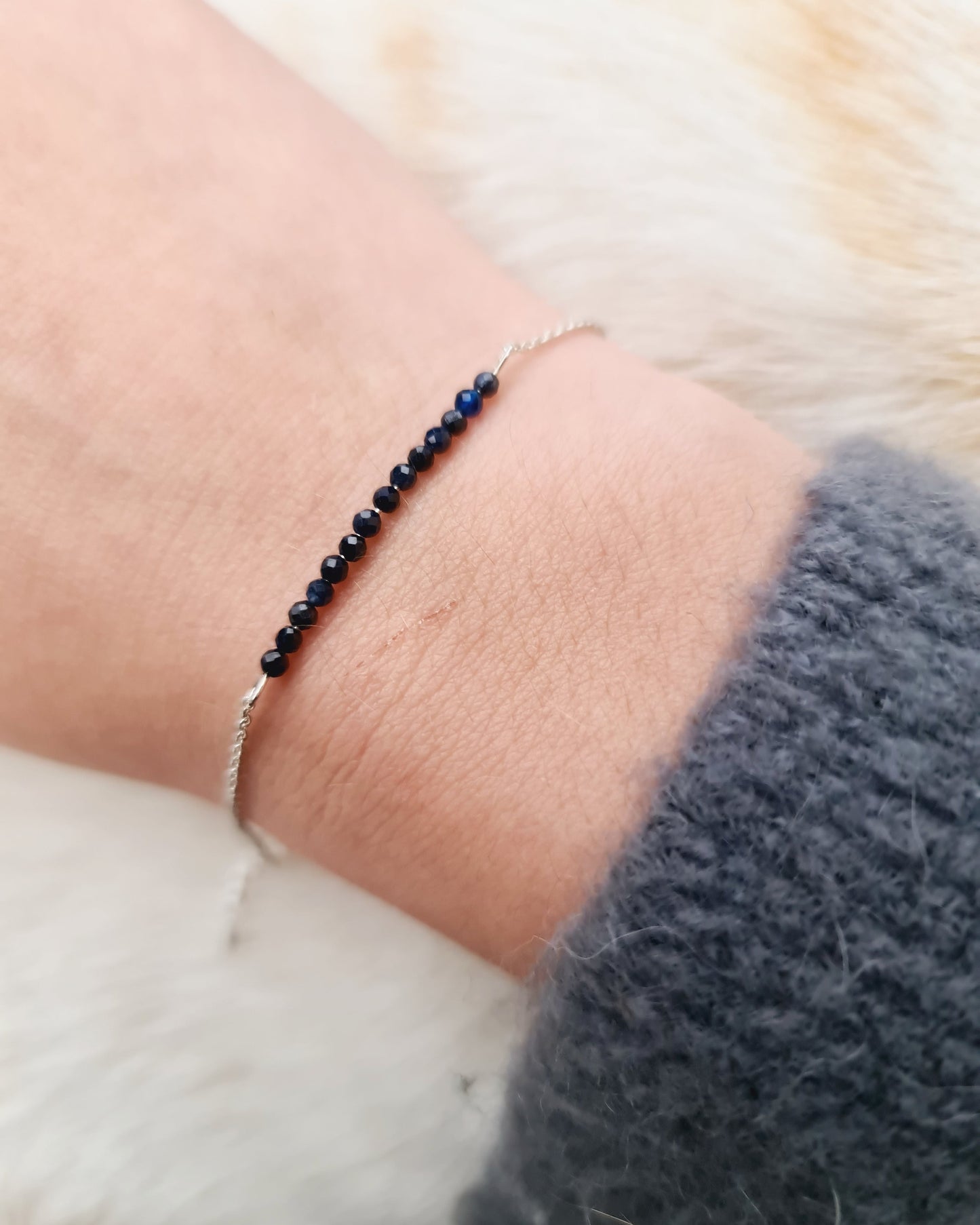 September birthstone armband