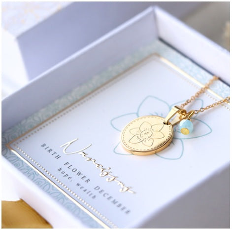 Ketting birthflower narcis december