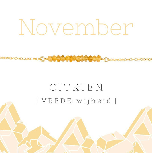 November birthstone armband