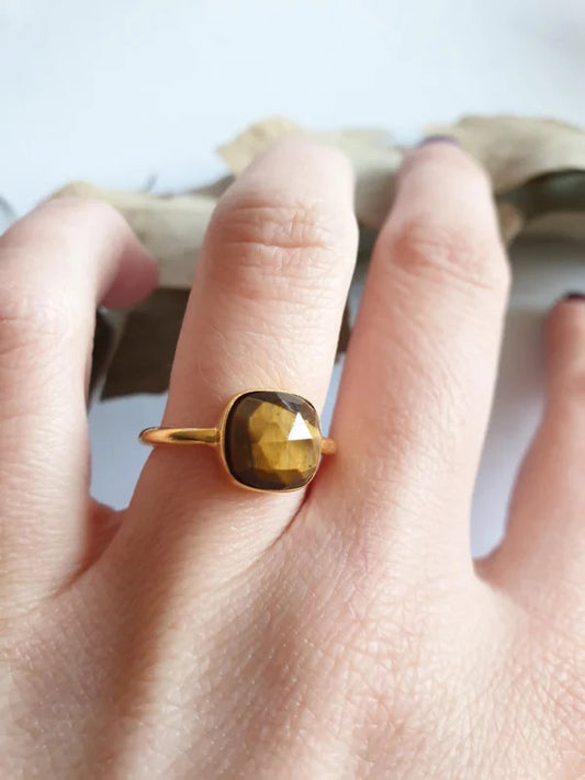 Tijgeroog ring
