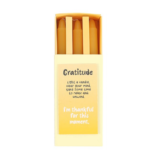 Gratitude (dankbaarheid) affirmatie kaarsen