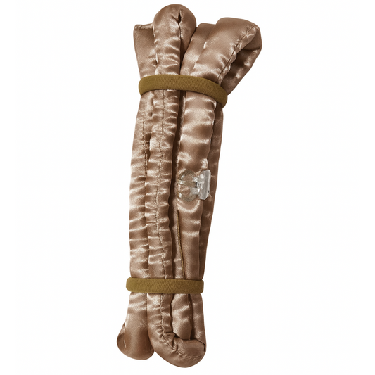 Mini heatless curls goud
