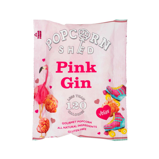 Pink gin popcorn