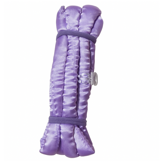 Mini heatless curls paars