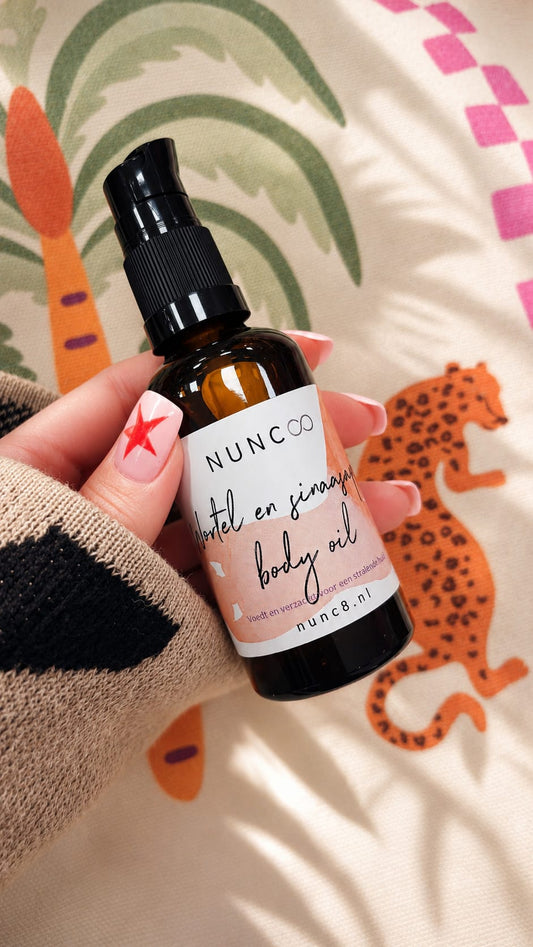 Wortel en sinaasappel body oil