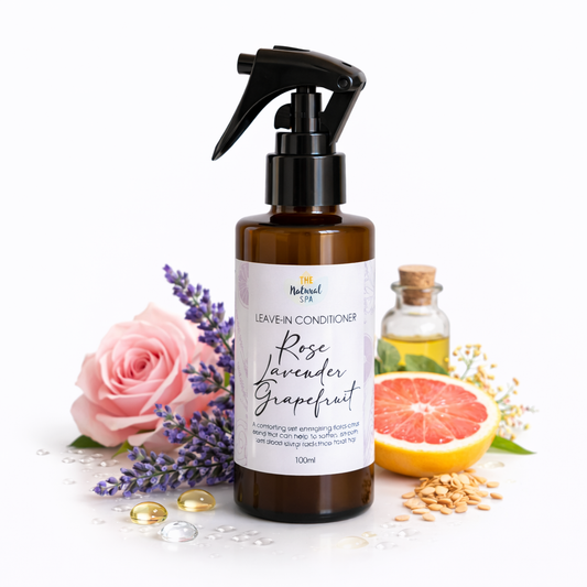 Roos, lavendel en grapefruit leave-in conditioner