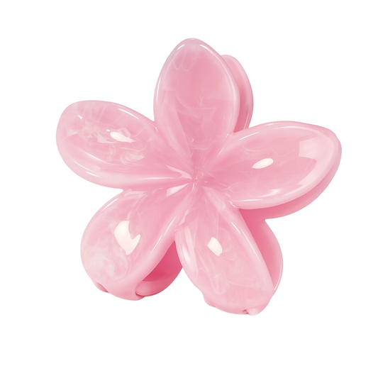 Flower haarclip roze