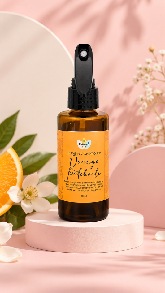 Sinaasappel en patchouli leave-in conditioner