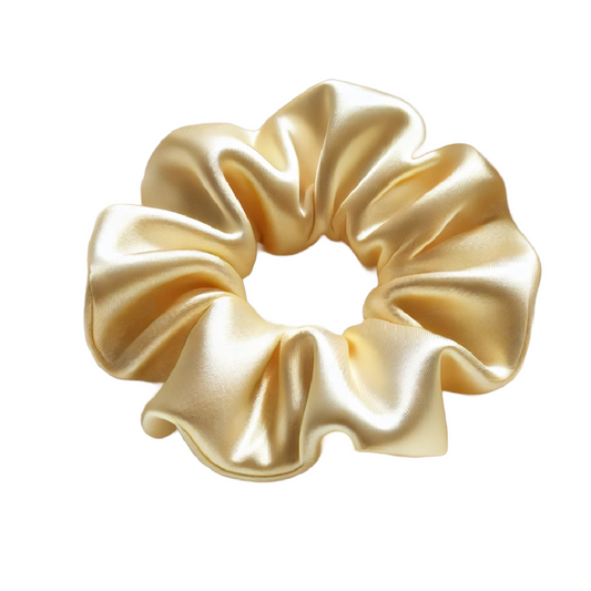 Champagne satijn scrunchie