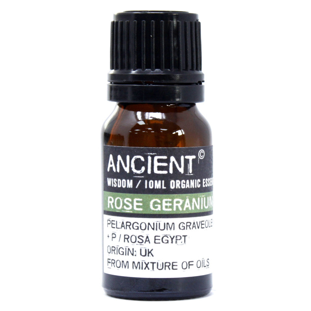 Organische roos geranium etherische olie