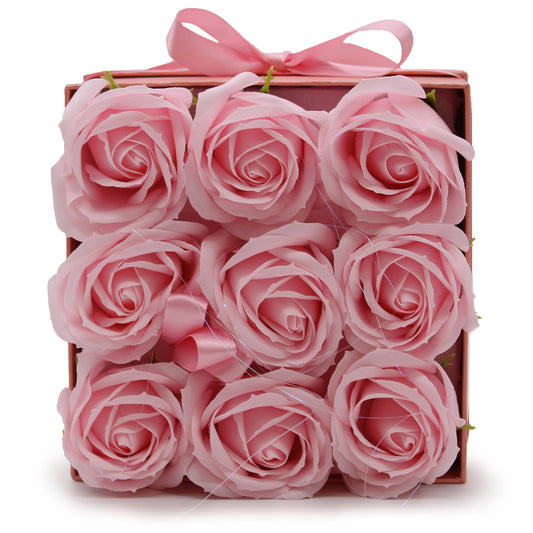 Roze zeeprozen cadeau box