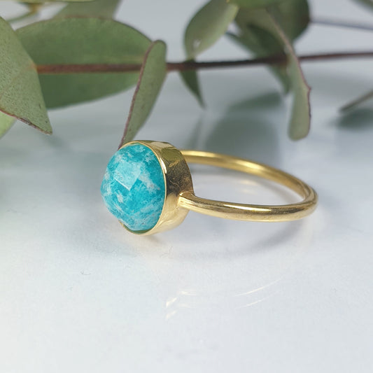 Amazoniet ring