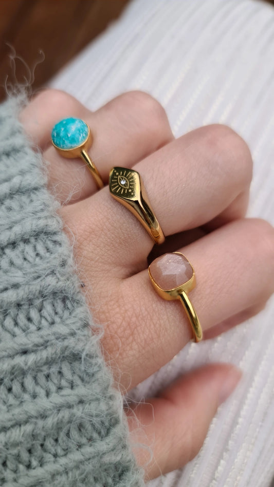 Amazoniet ring