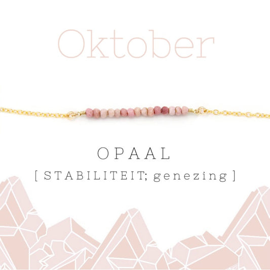 Oktober birthstone ketting opaal