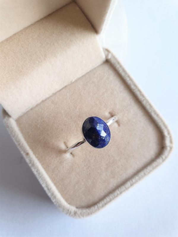 Lapis lazuli ring ovaal